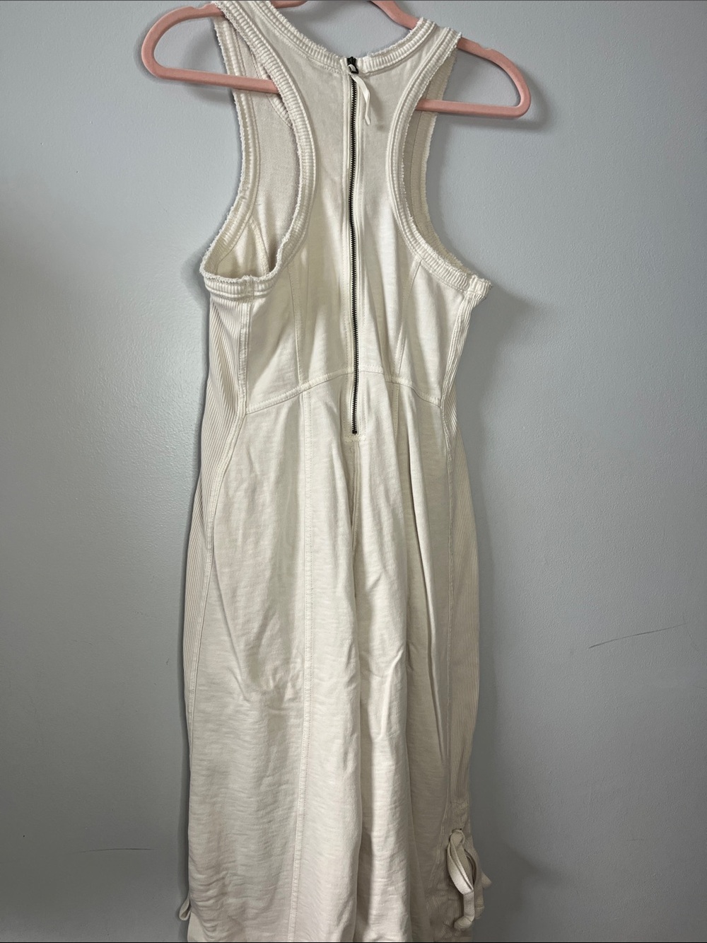 Anthropologie Daily Practice wide-leg jumpsuit white sleeveless drawstring - Picture 10 of 12